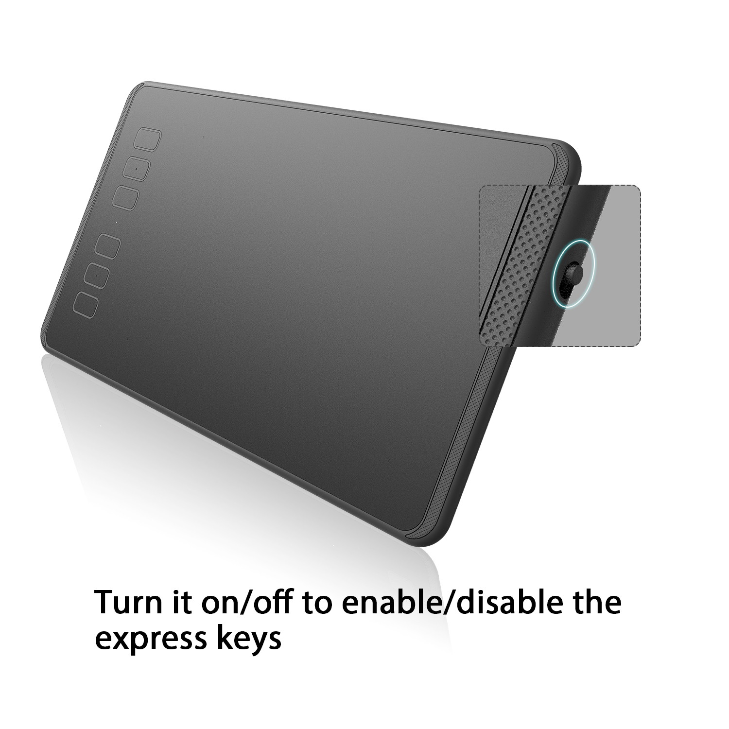 Huion H640P Digital Graphics Drawing Pen Tablet 6.3 x 3.9 Inch with Battery-Free Pen 8192 Pressure Sensitivity and 6 Shortcut Keys