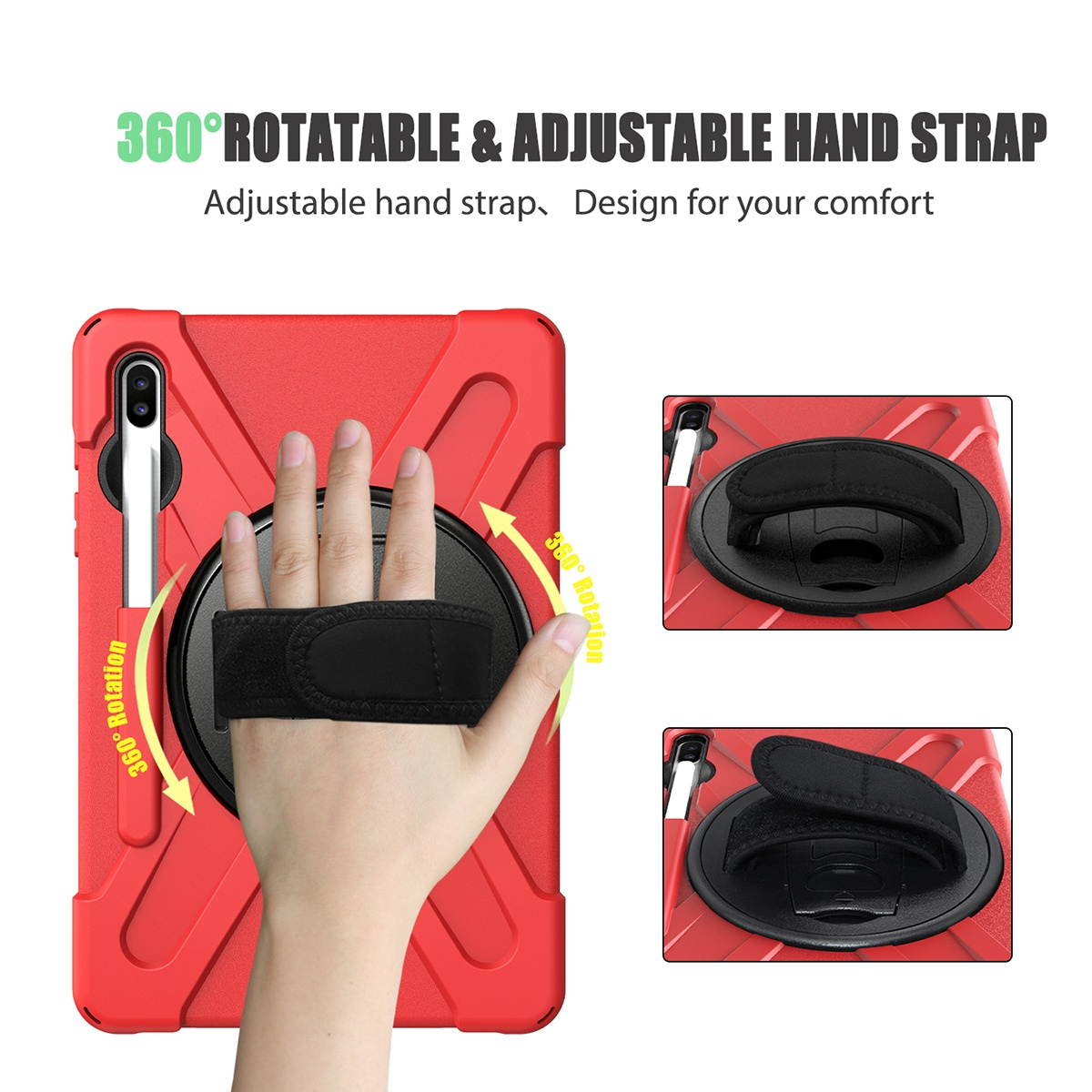 1 Pc Tablet Cover Case Adjustable Anti-drop Shockproof Creative Protection Sleeve Protection Shell Protection Cover Protection Holder with Bracket Compatible with Samsung Galaxy Tab S6 SM-T860