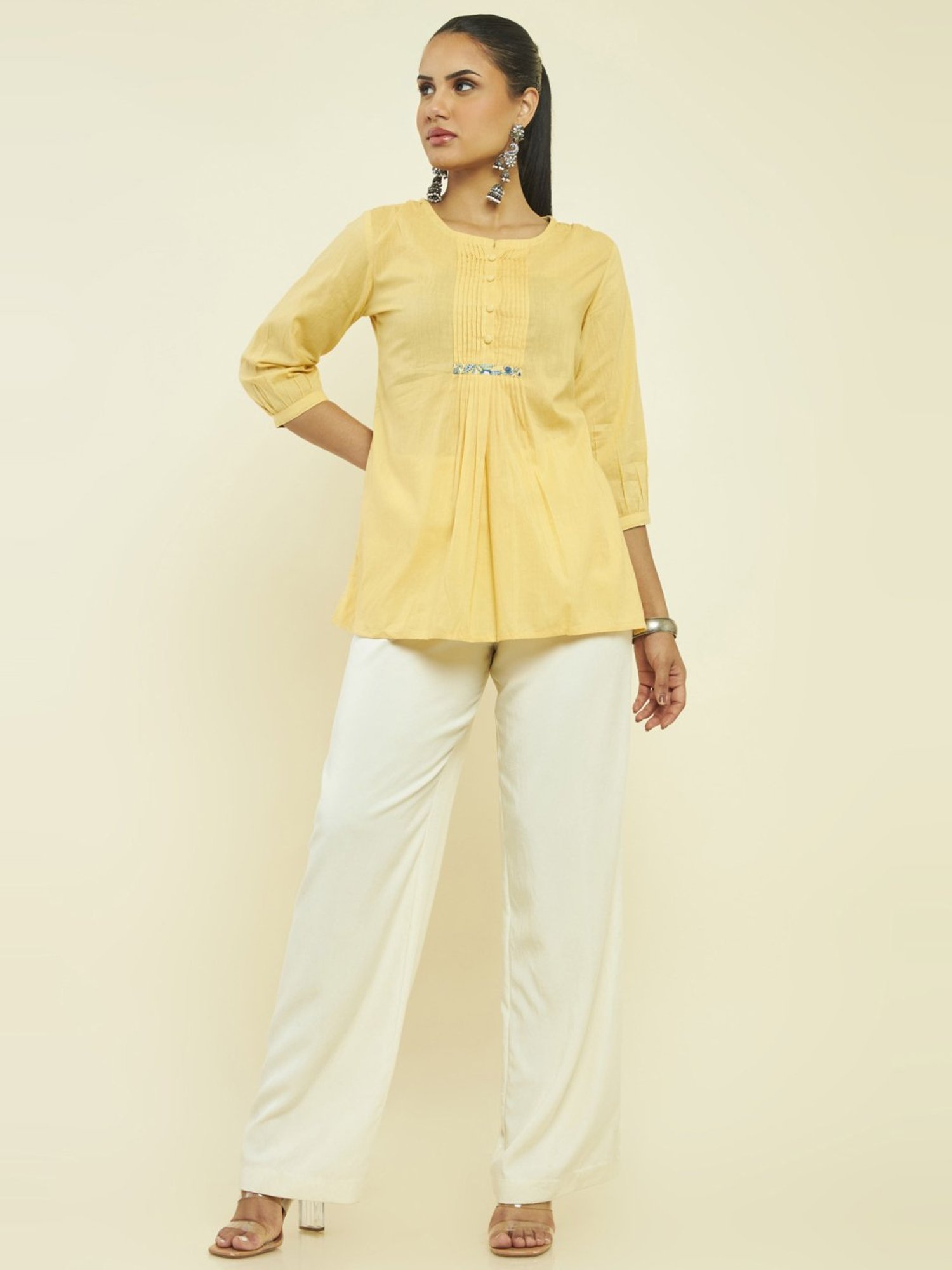Soch Yellow Cotton Tunic