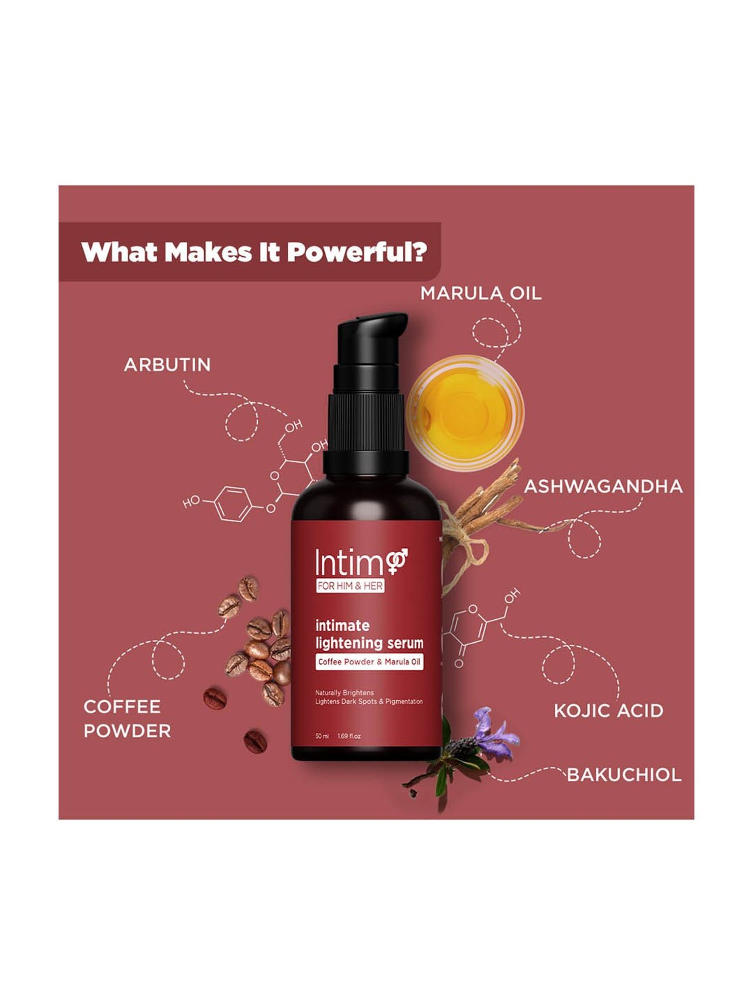 Intimo Intimate Lightening Serum for Men and Women - 50 ml