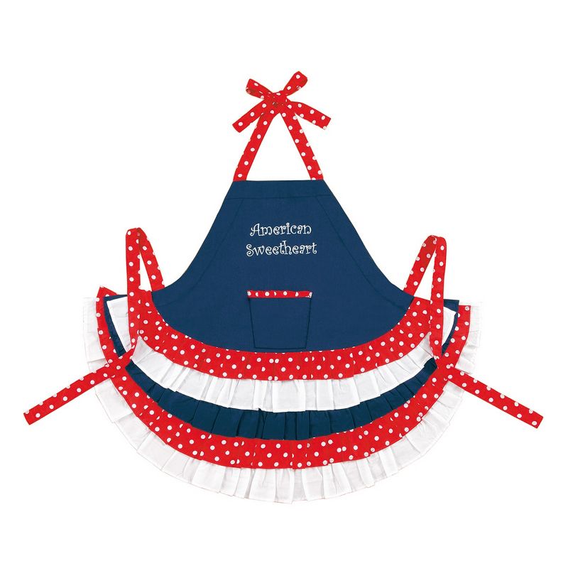 C&F Home American Sweetheart Kids July 4th Apron