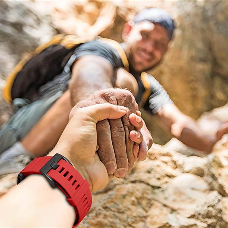 Bands Compatible with Garmin Fenix 5 and Fenix 5 Plus Watch Strap Replacement Silicone Band for Forerunner 935, 945, Approach S60, Not Fit 5X, 5S