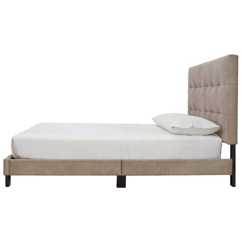 Queen Seville Linen Upholstered Bed Linen Coral - Skyline Furniture