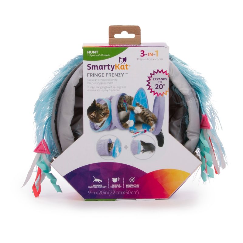 SmartyKat Fringe Frenzy Tunnel Cat Toy