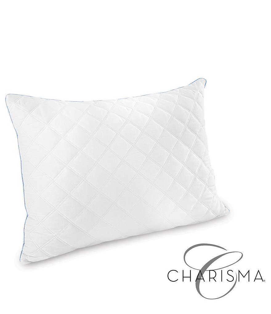 Charisma Set of 2 Gel-Infused Memory Foam Cluster Jumbo Pillow