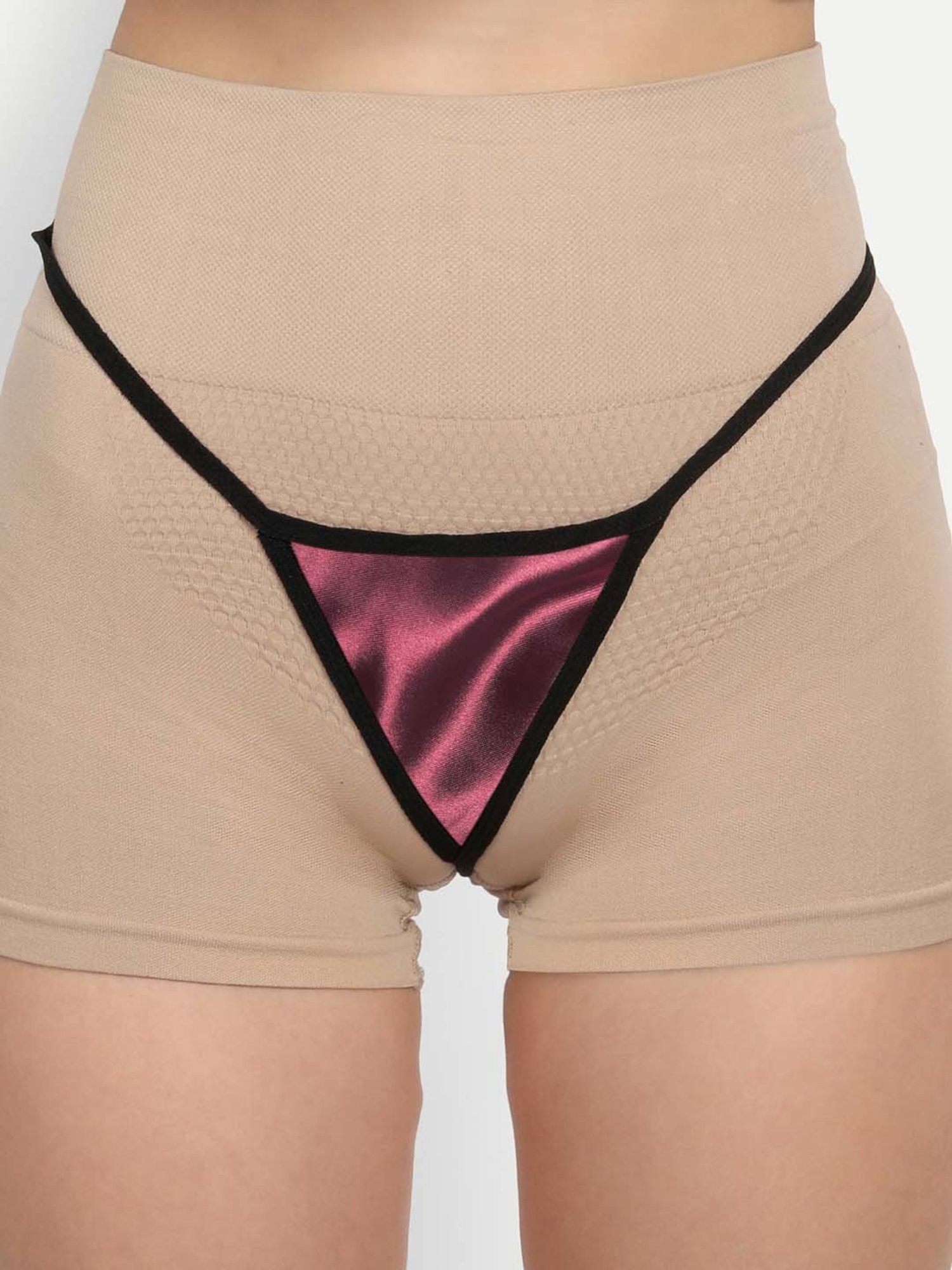 FIMS: Fashion is my Style Maroon Lace Work Babydoll With Thong