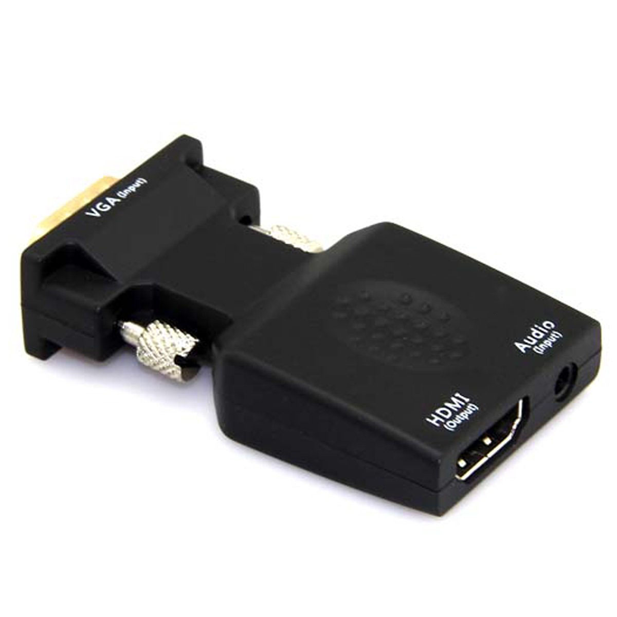 VGA to HDMI Adapter/Converter with Audio (Old PC to New TV/Monitor with HDMI), Aigrous Male VGA to HDMI Video Adapter for TV, Computer, Projector with Audio 3.5mm Audio Cable Included