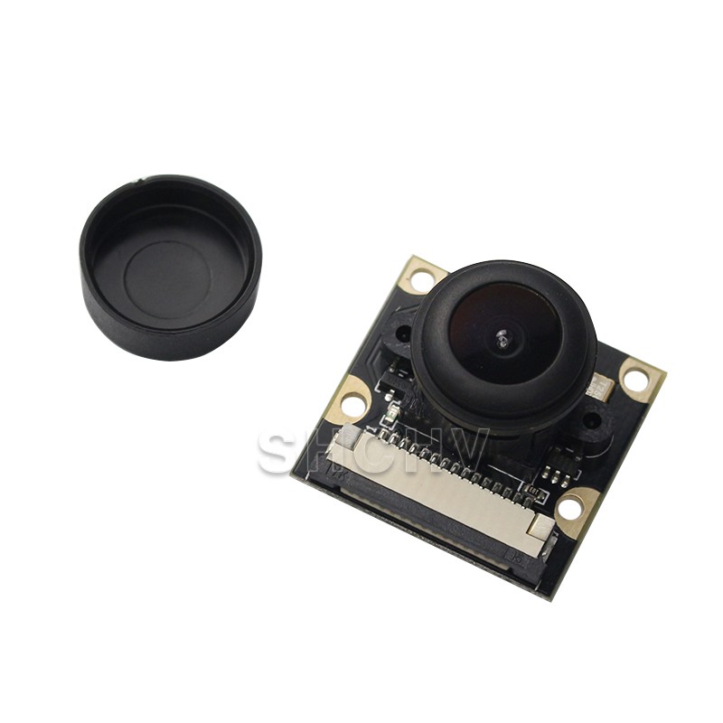 Raspberry Pi 3 Camera Night Vision Wide Angle Fisheye 5M Pixel 1080P Camera Compatible Raspberry Pi 2 Model B