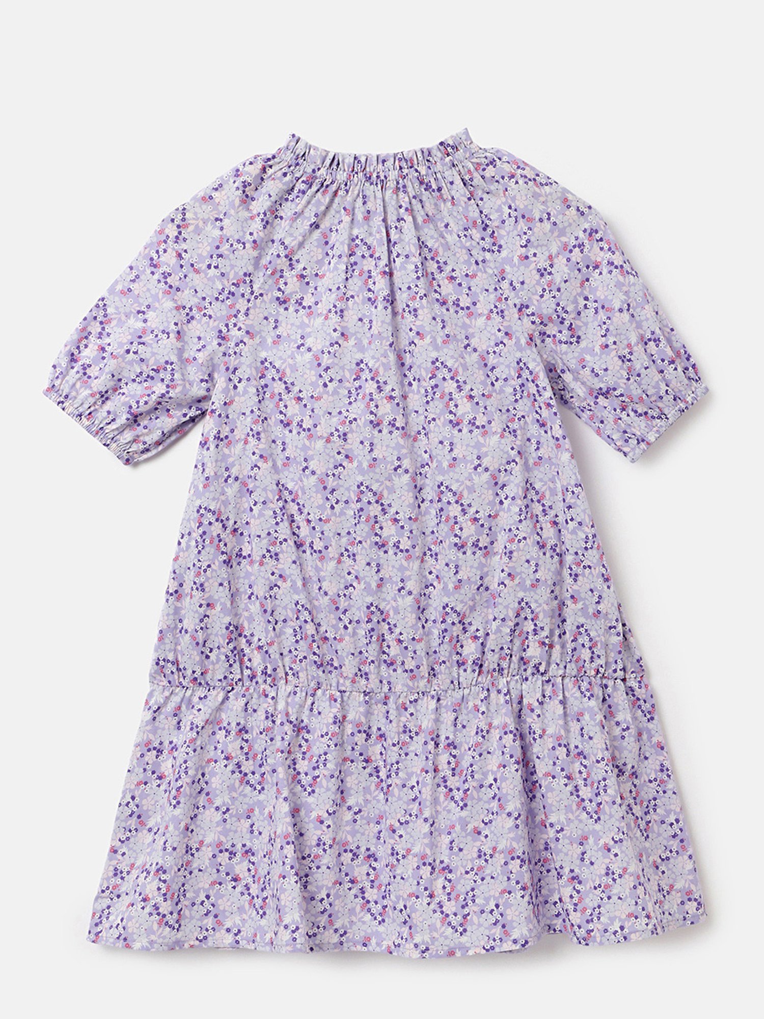United Colors of Benetton Kids Purple Floral Print Dress