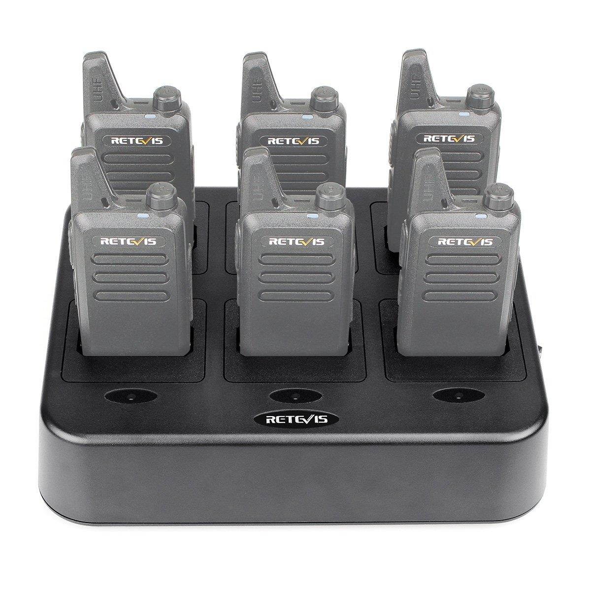 Retevis RT22 Six-Way Charger Multi Unit Charger for Retevis RT22 Walkie Talkie and Battery (1 Pack)