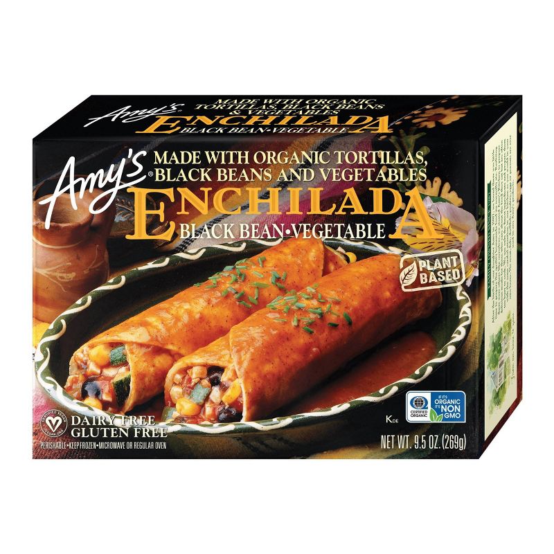 Amy's Organic Black Bean & Vegetable Frozen Enchilada - 9.5oz