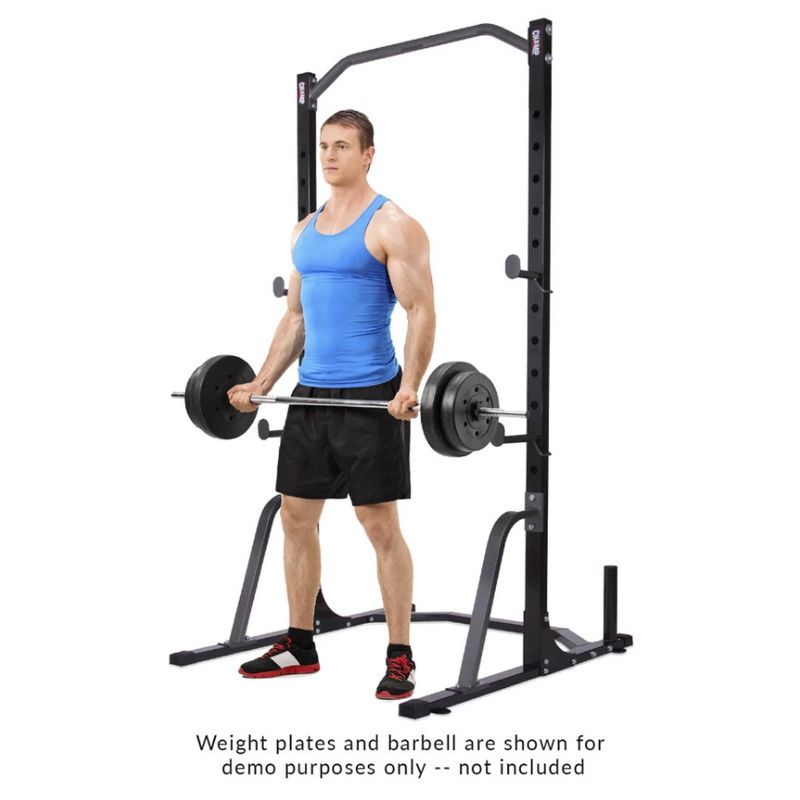 Body Champ PBC530 U Frame/ Cage Power Rack System & Olympic Weight Plate Storage