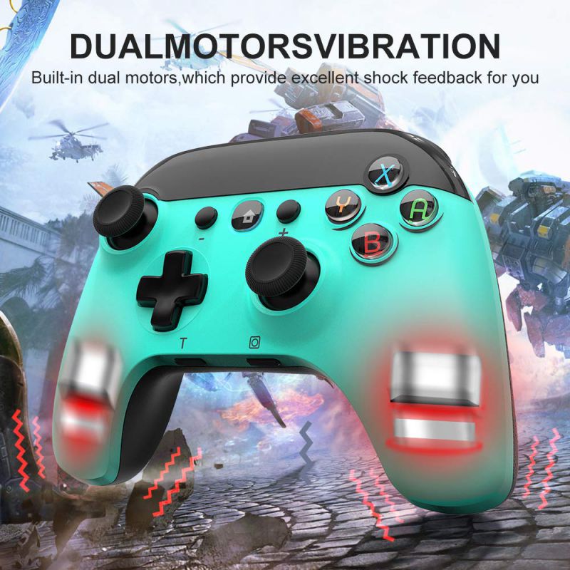 STOGA Wireless Controller for Switch/Lite Fresh Green ,Gamepad Joystick with 6-Axis Gyro,Auto Turbo,Cute Gamepad Joypad Remote Replacement for Nintendo Switch controller