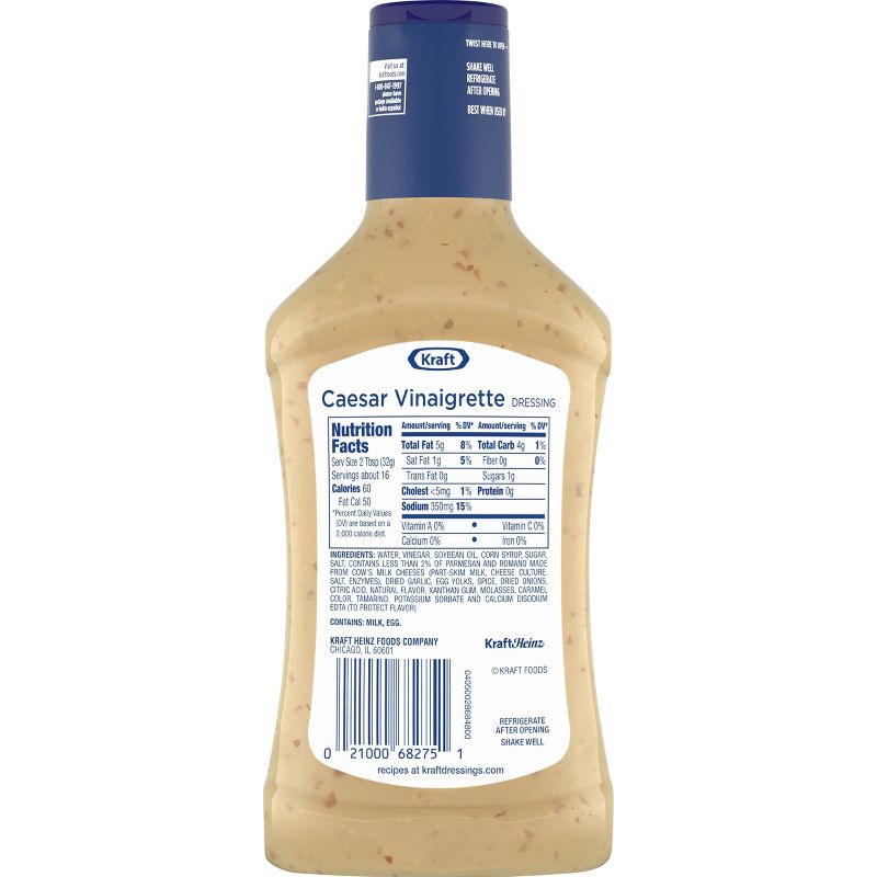 Kraft Vinaigrette Caesar Parmesan Salad Dressing - 16fl oz