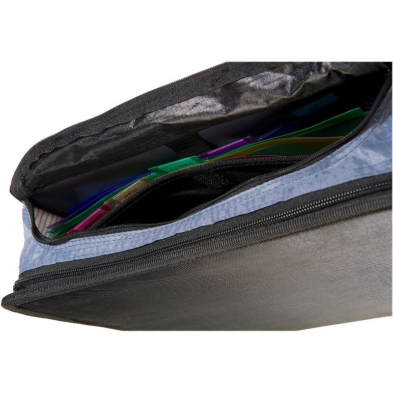 3" Nylon Ring Binder with Internal/External Pockets, 8.5" x 11" Black - Case It