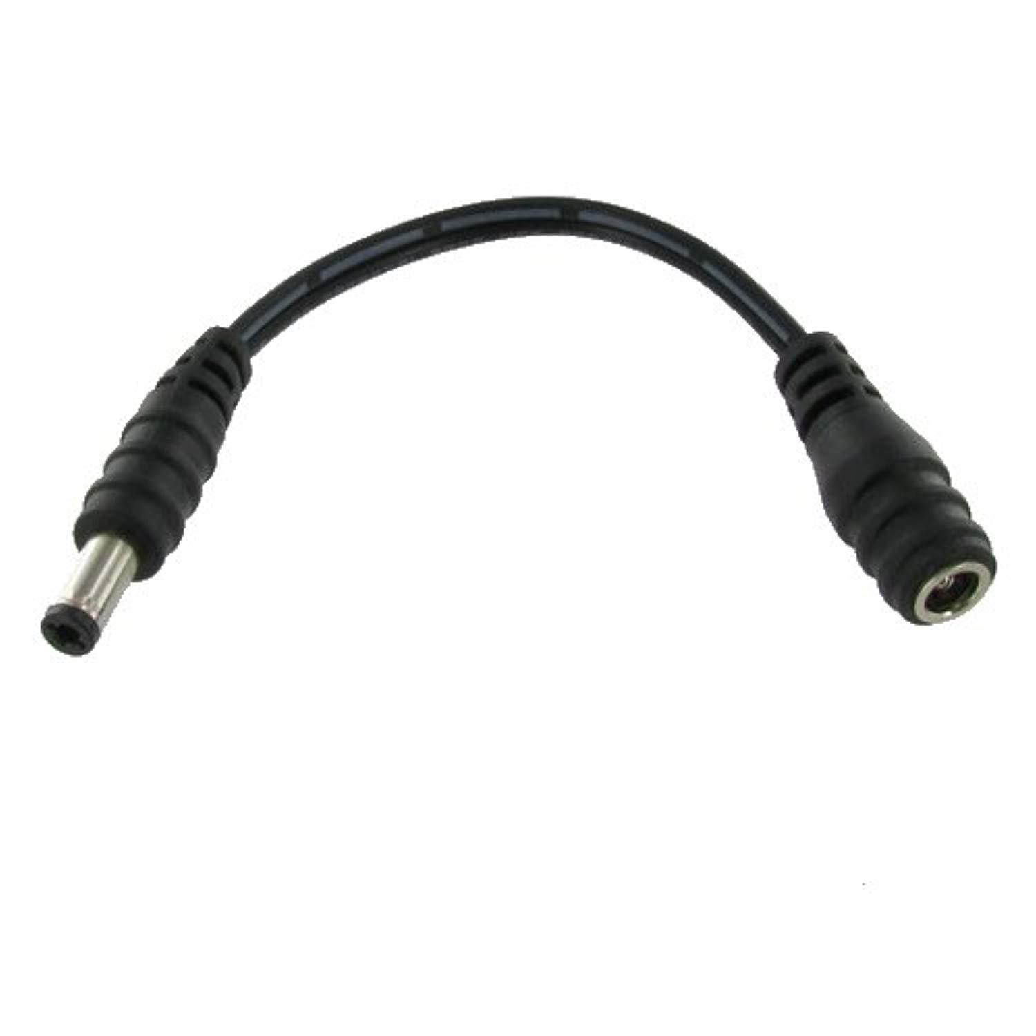 valley enterprises 6 inch male to female 2.1mm x 5.5mm plug dc power adapter cable 18ga
