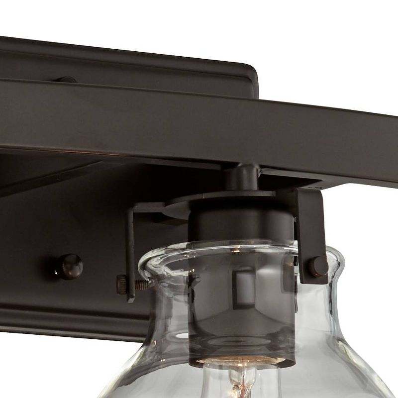 Barnes and Ivy Modern Swing Arm Wall Lamp Antique Brass Plug-In Light Fixture Taupe Fabric Bell Shade Bedroom Living Room Reading