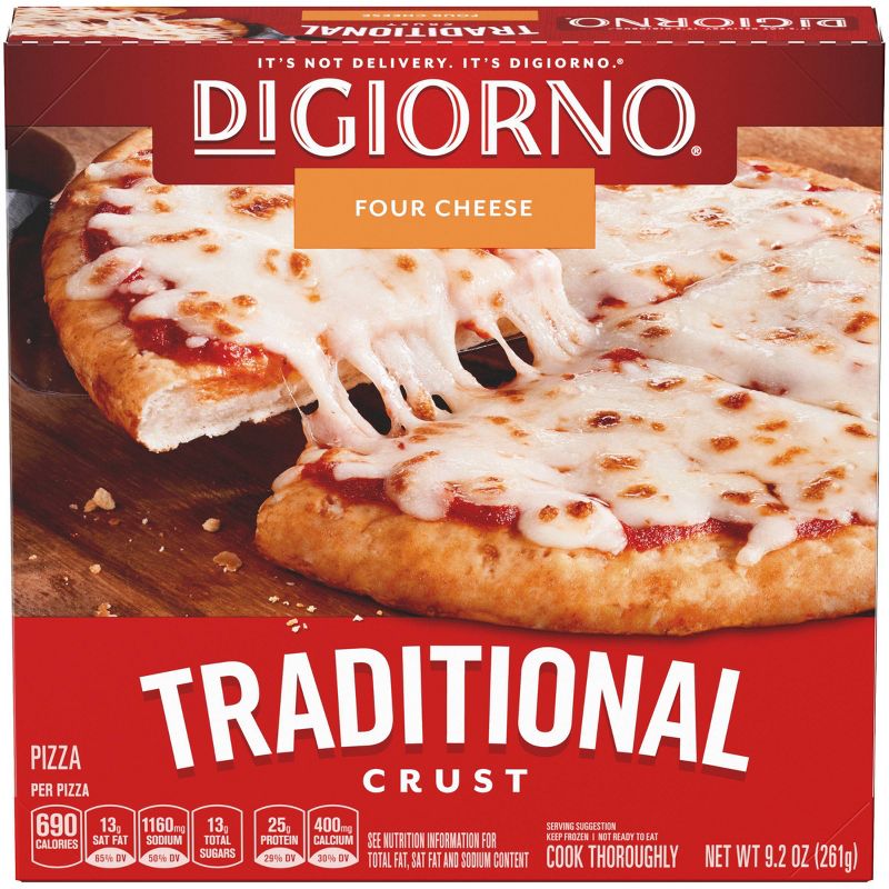 DiGiorno Cheese Stuffed Crust Three Meat Frozen Pizza - 9.2oz