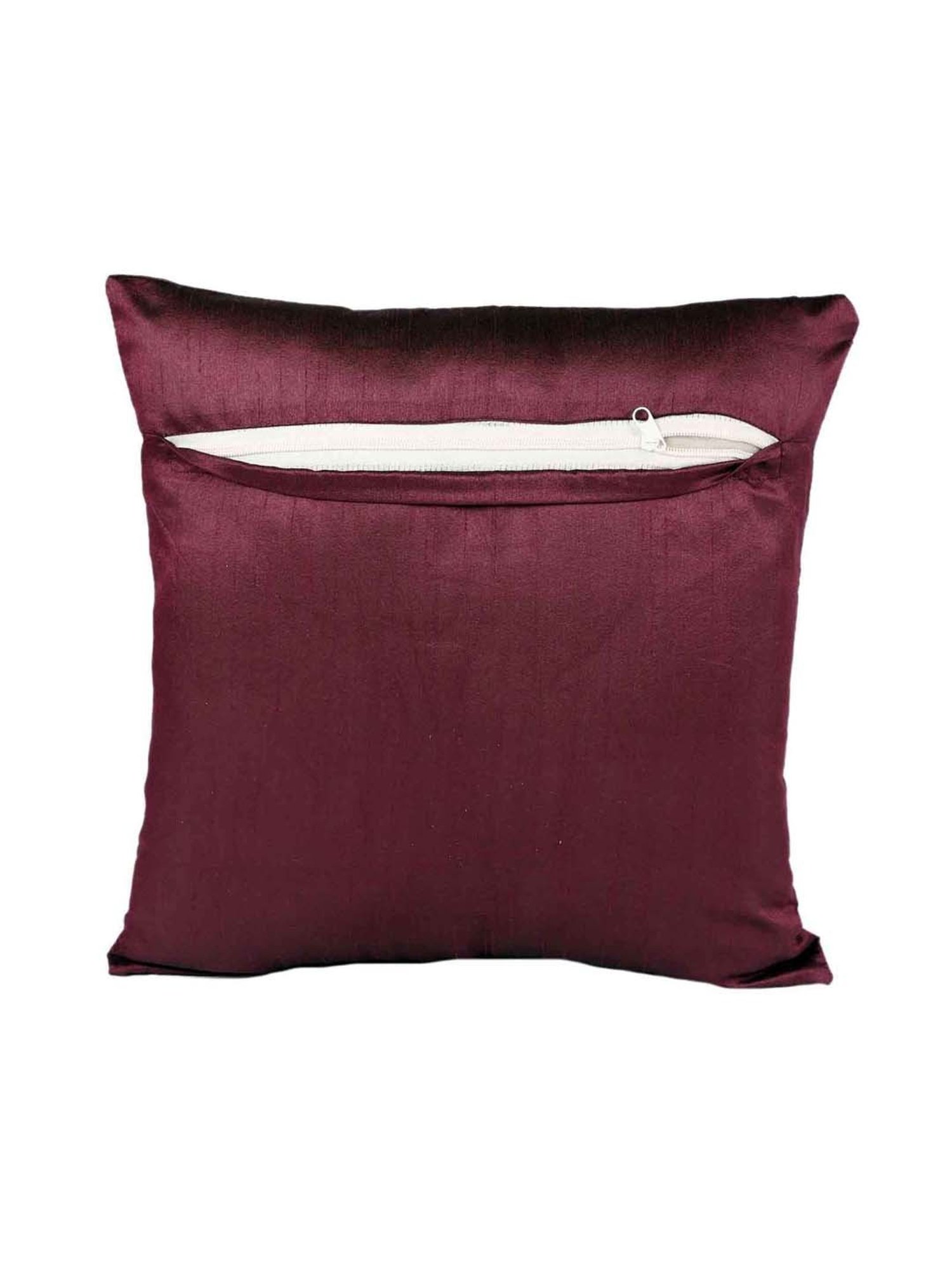 MFD HOME Furnishing Purple Polyester Cushion Cover - Set of 5
