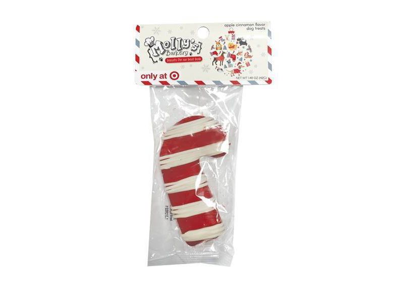 Molly's Barkery Candy Cane Cookie Dog Treats - 1.6oz