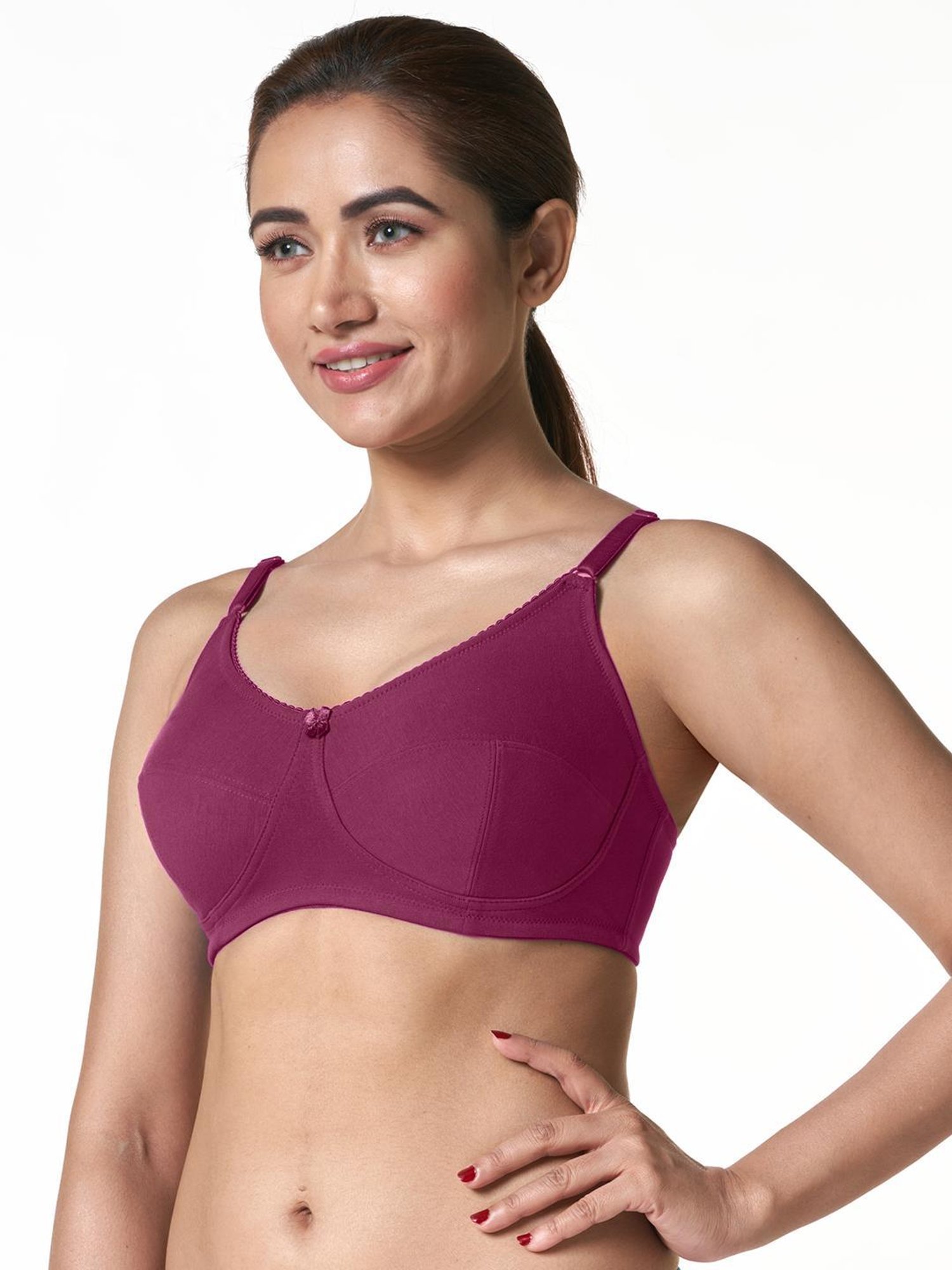 BLOSSOM Maroon Full Coverage Everyday Bra