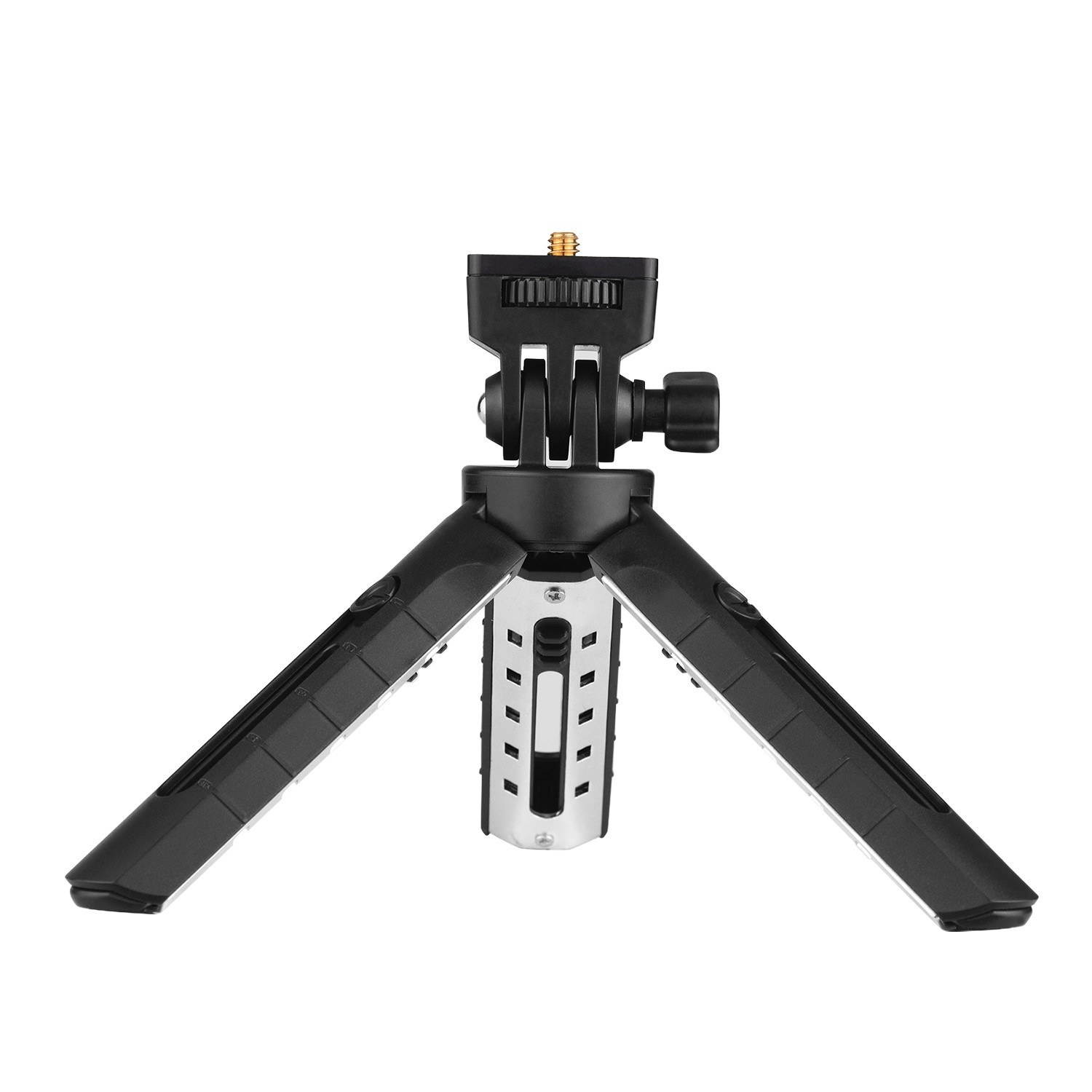 Mini Tabletop Tripod Folding Stand with 1/4inch Mounting Screw 5 Levels Adjustable for DSLR Mirrorless Camera