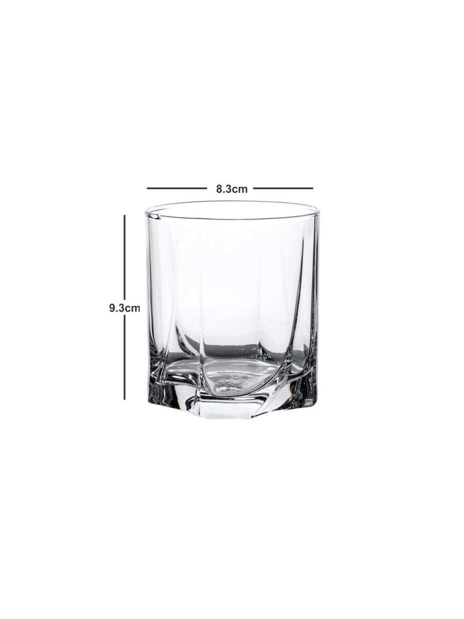 Pasabahce Luna Transparent Glass Tumbler (0.37 L) - Set of 6