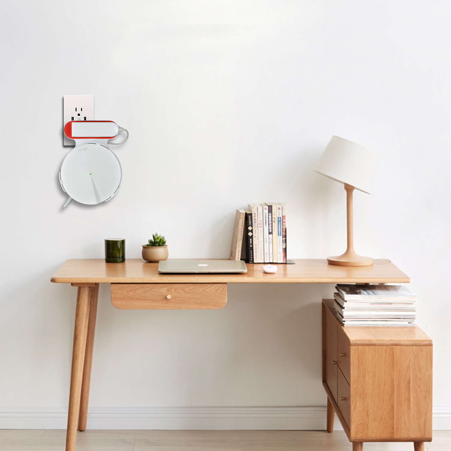 STANSTAR Wall-Mounted WiFi bracket, specially designed for TP-Link Deco P7 Whole family mesh WiFi system router, can be installed on the wall or ceiling, which is easy to install.