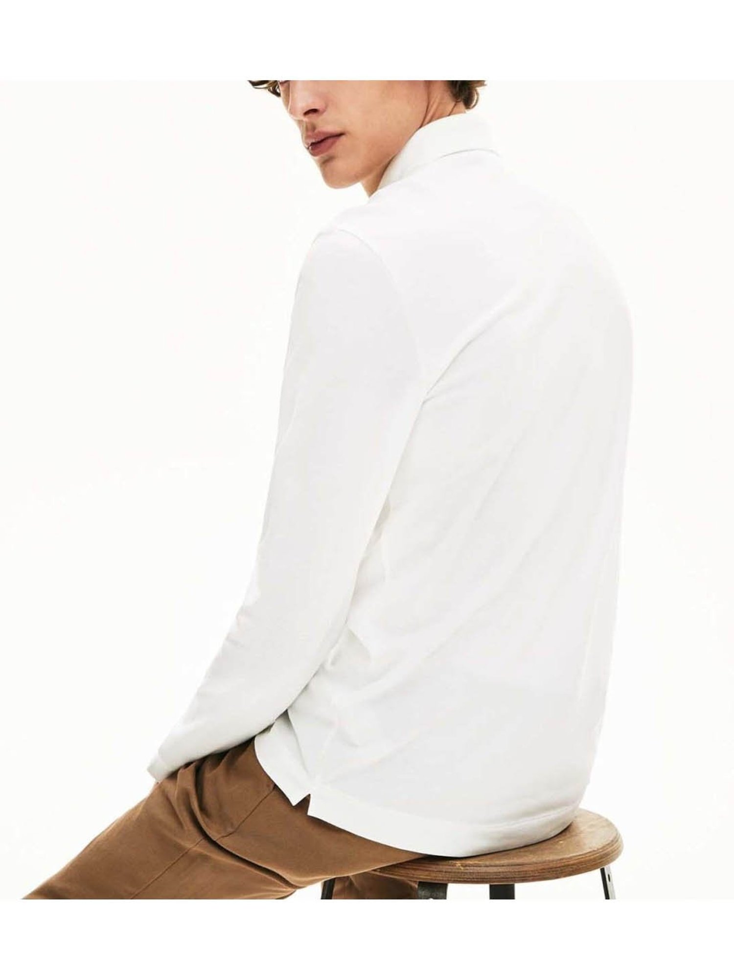 Lacoste White Paris Regular Fit Polo T-Shirt