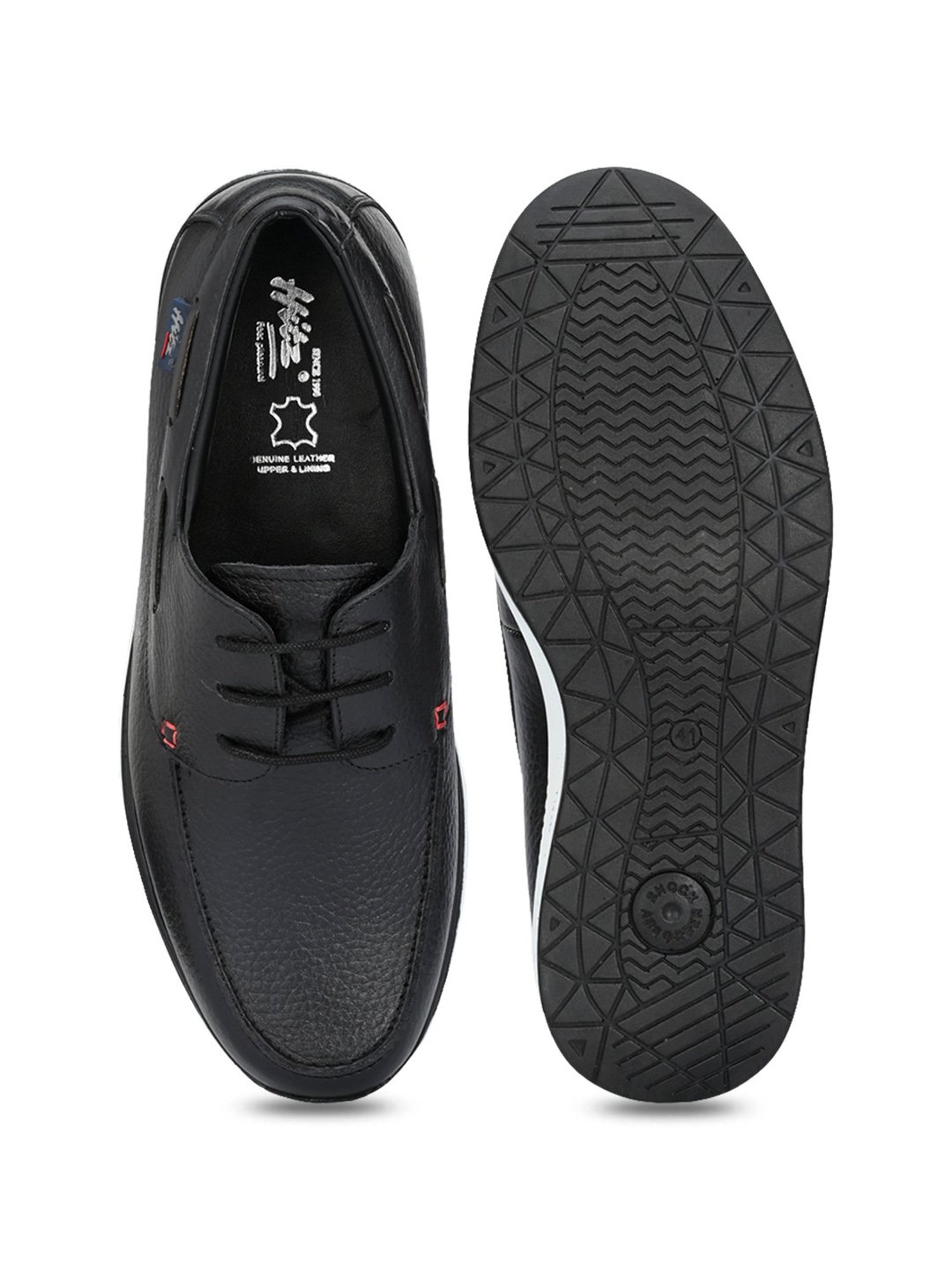 Hitz Men's Black Derby Shoes
