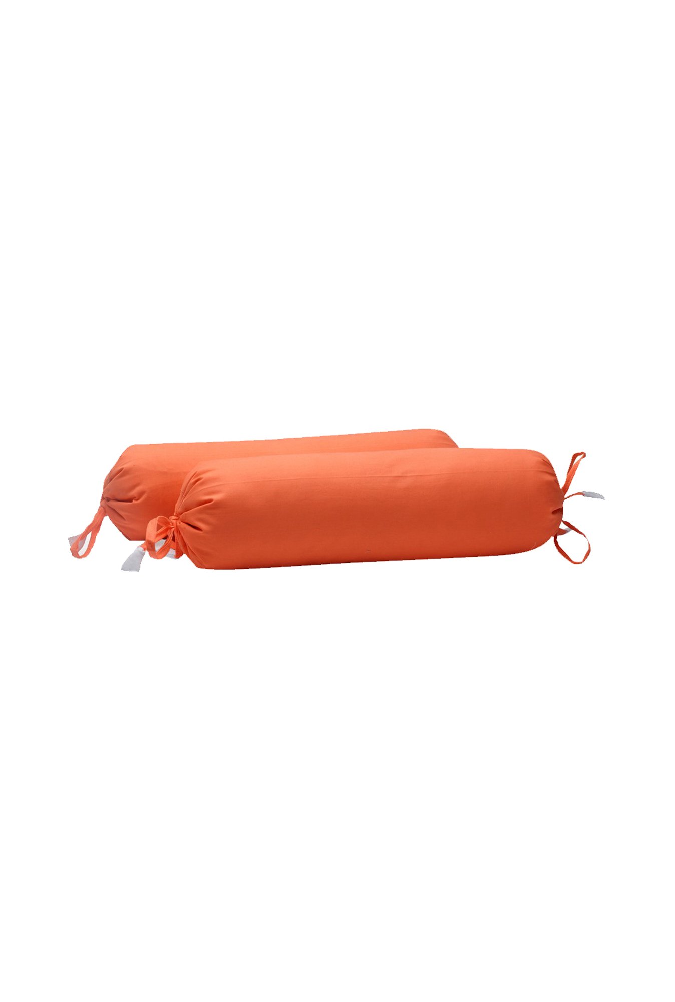 The Baby Atelier Orange Bolster Cover with Filler - Set of 2
