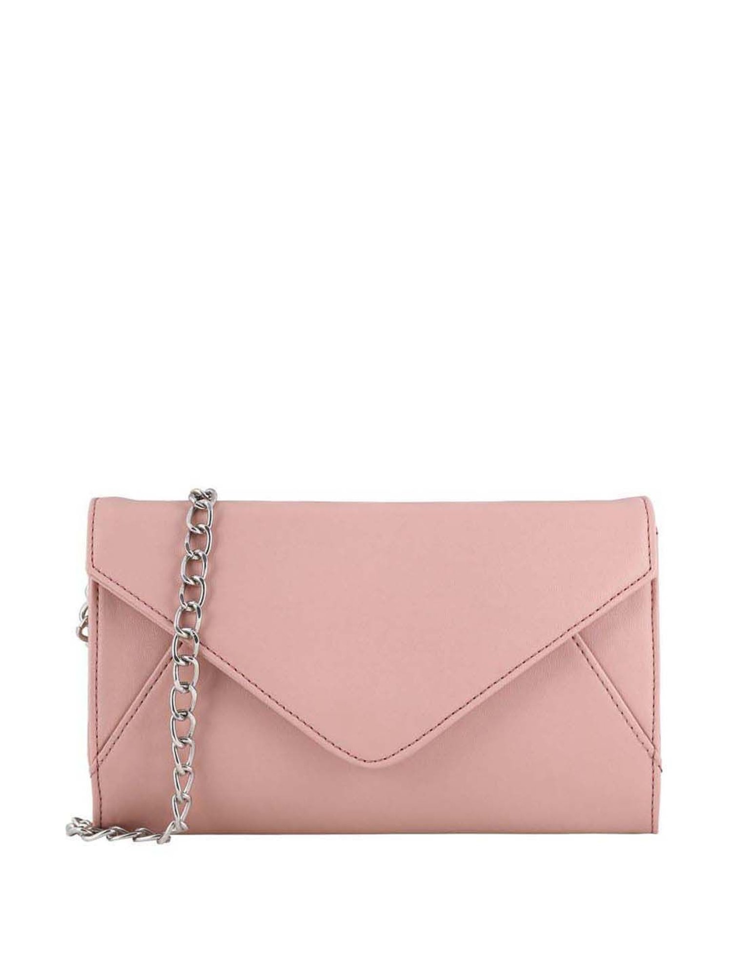 Toteteca Pink Solid Medium Sling Handbag