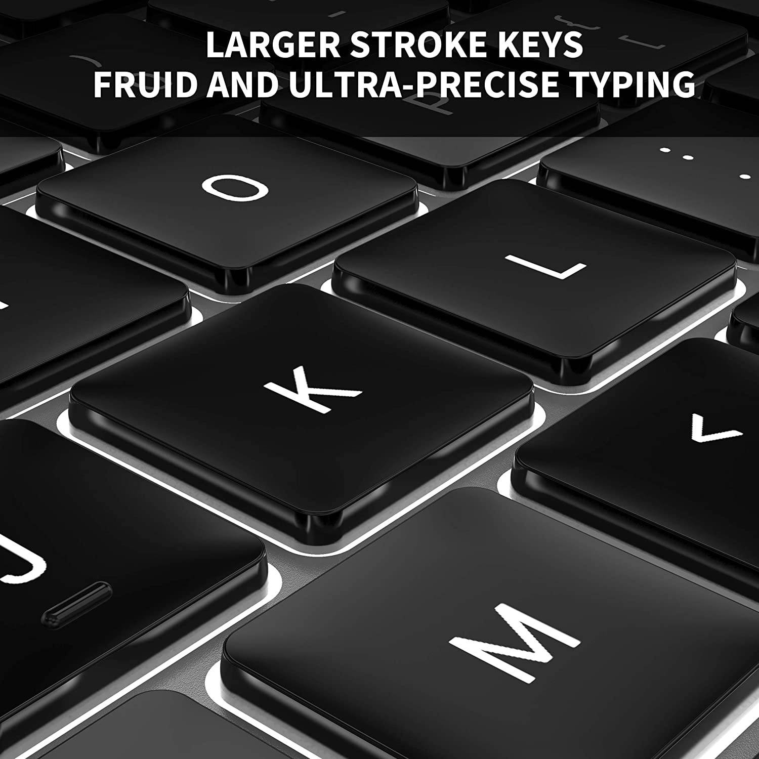 Backlit Bluetooth Keyboard for Mac, Jelly Comb Advanced Aluminum Multi-Device Keyboard, Ultra-Slim Rechargeable Wireless Keyboard, Compatible with Apple MacBook Pro/Air, iMac, iPad, iPhone, K62BA-3