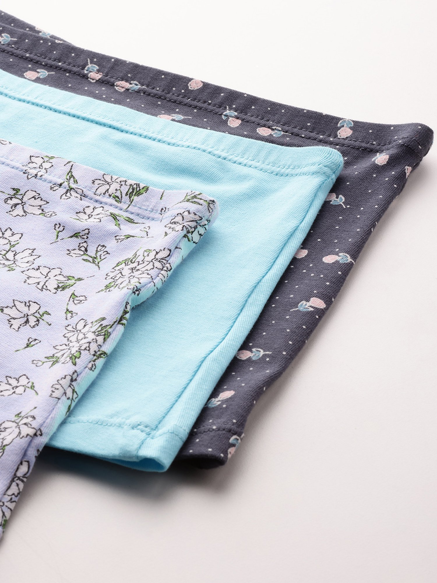 Leading Lady Multicolor Printed Boy Shorts - Pack of 3