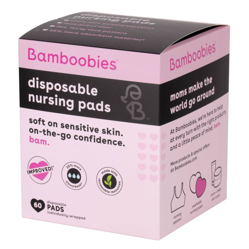 Bamboobies Disposable Nursing Pads- 60ct