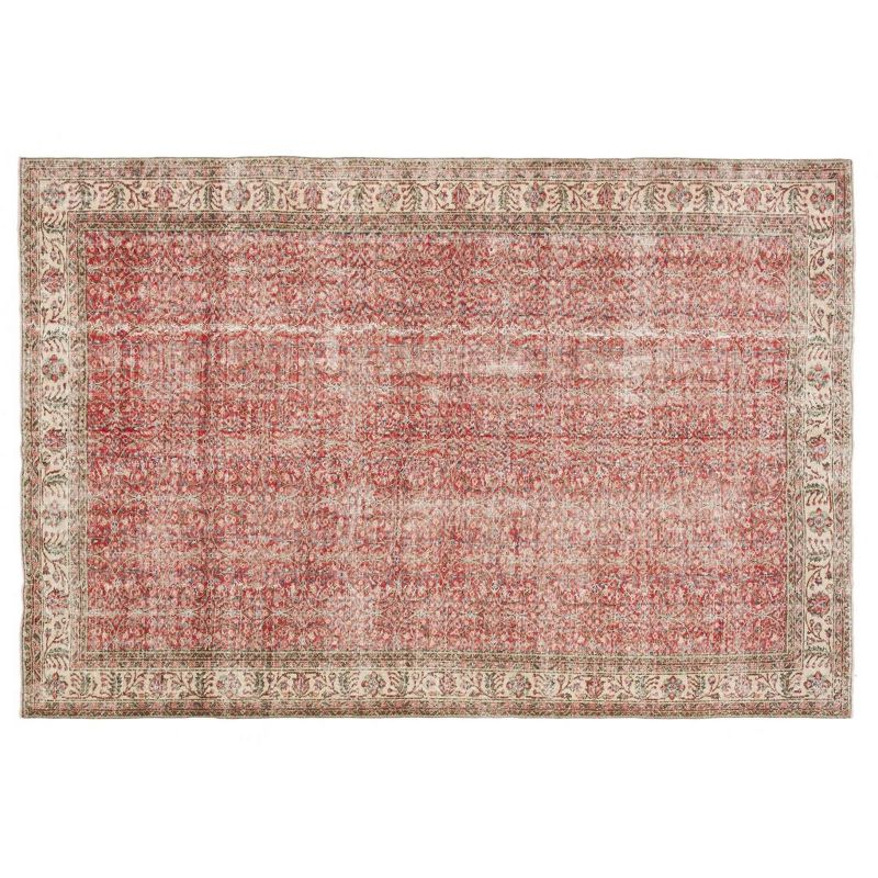 6'11"x10'2" Vintage One-of-a-Kind Herribert Rug Red - Revival Rugs