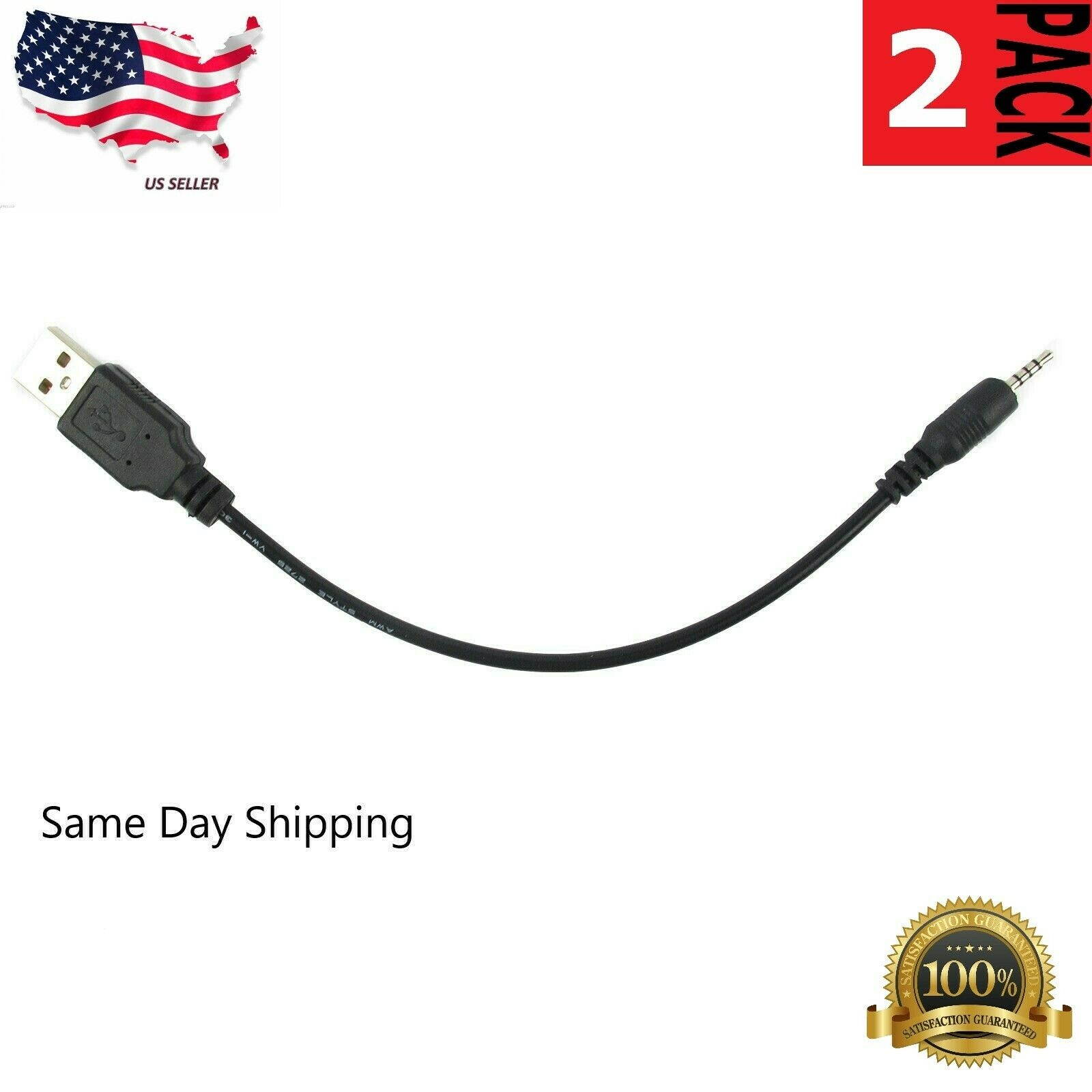 2pcs USB CHARGING Charger Cable For  Synchros E40BT E50BT Headphones