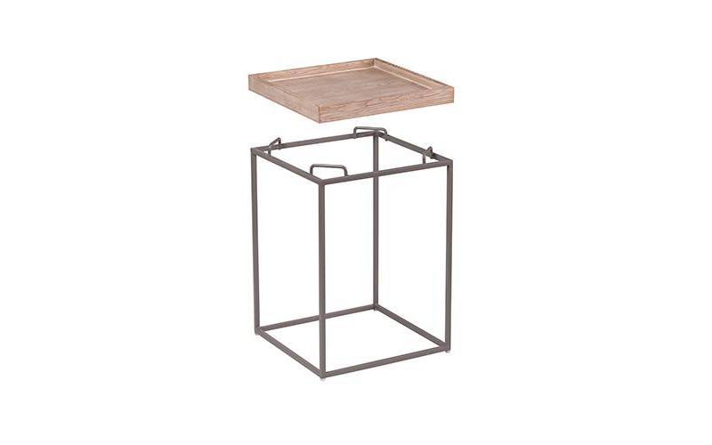 3pc Escavar Living Room Tables Brown - Aiden Lane