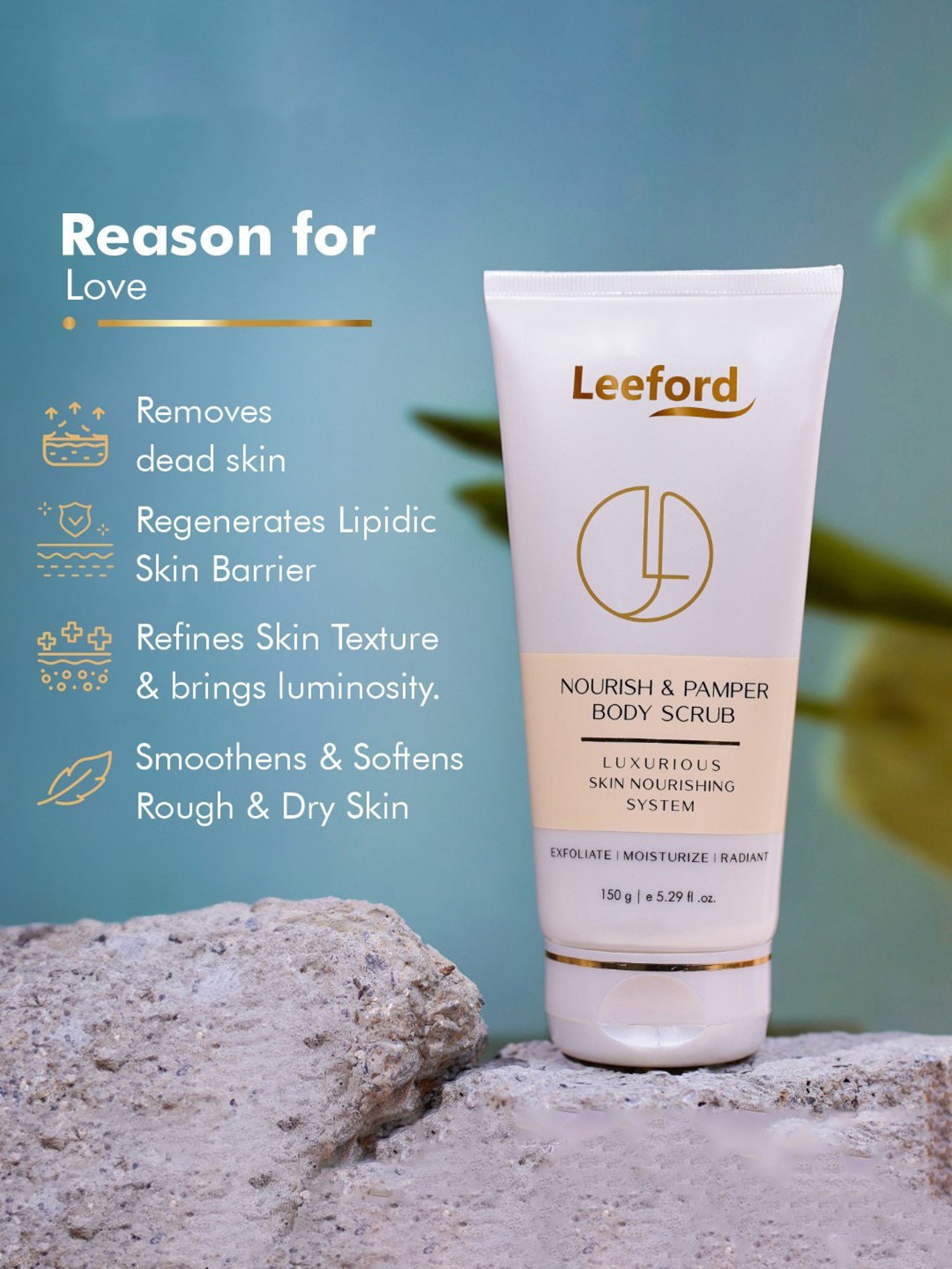 Leeford Nourish & Pamper Body Scrub - 150 gm