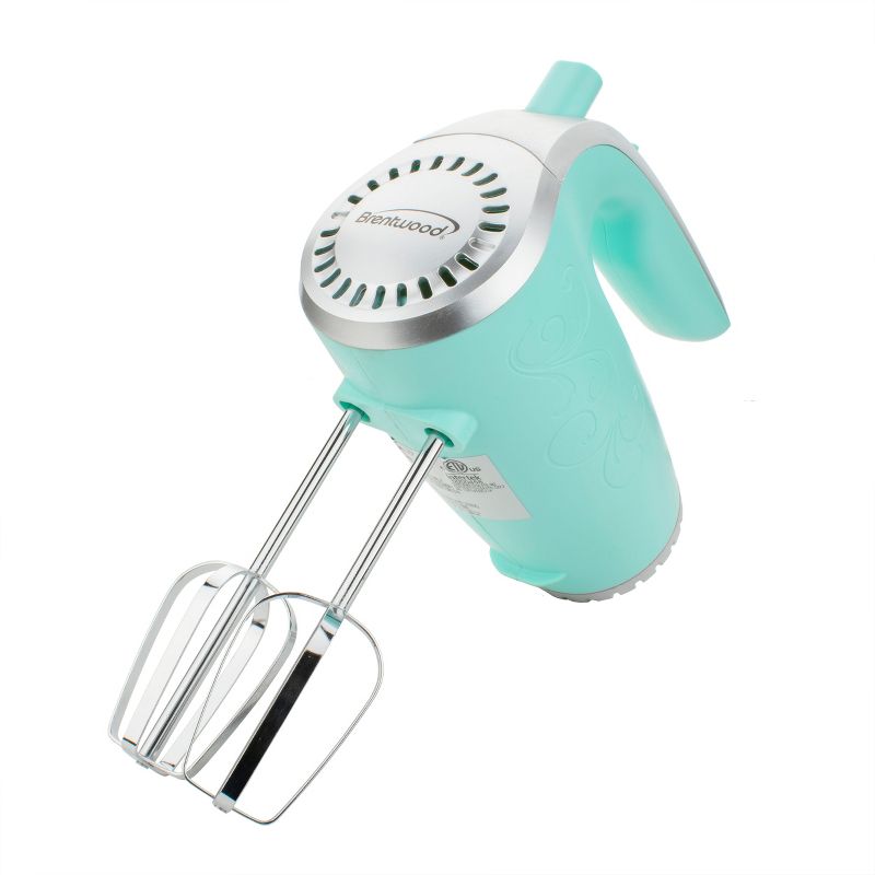 Brentwood Lightweight 5 Speed 150 Watt Electric Hand Mixer in Blue