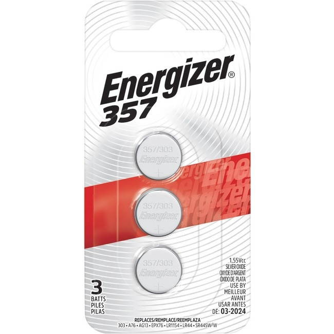 ENERGIZER-BATTERIES 357BPZ-3 ENERGIZER 357 3V BATTERY 3-PK