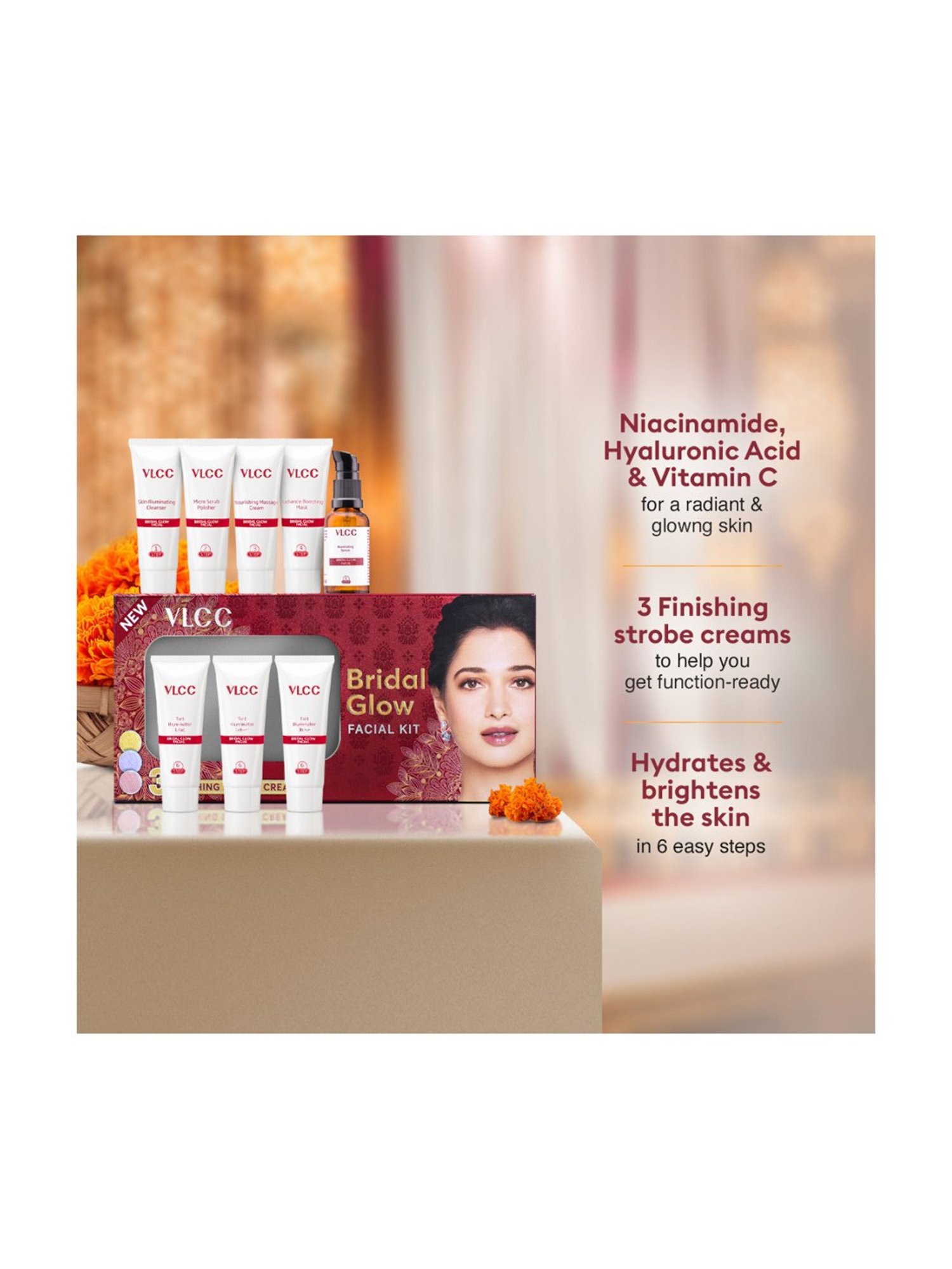 VLCC Bridal Glow Facial Kit - 50 gm