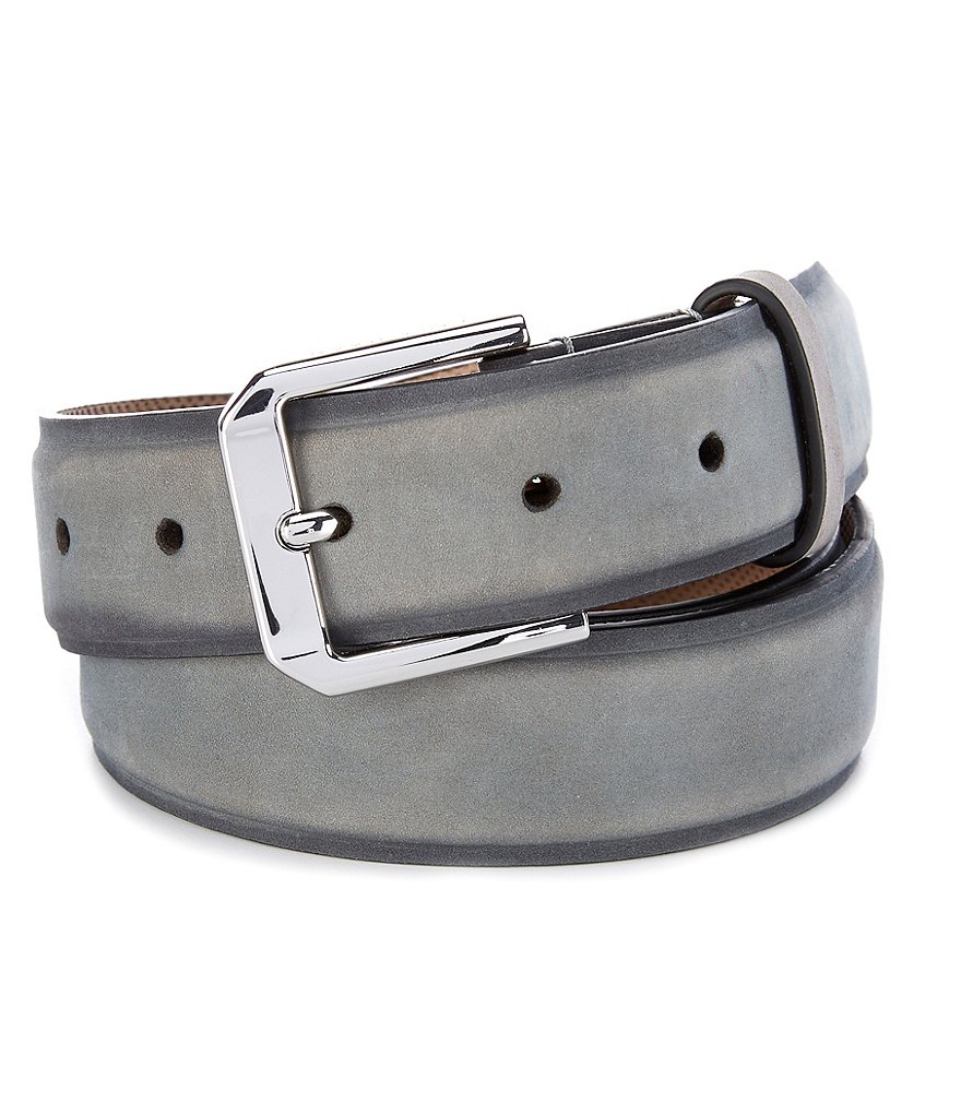 Cole Haan Burnished Nubuck Leather Belt