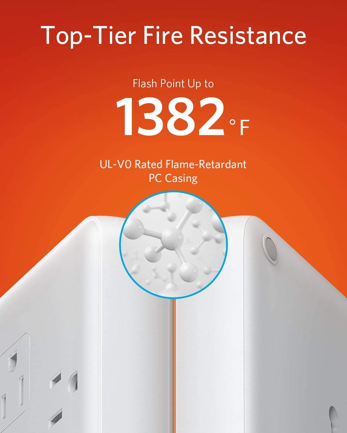 Poweradd Power Strip with USB C Power Delivery 18W, Travel Power Strip Mini with 3 Outlets, 18W USB C & QC 3.0 USB A Port, 5ft Cord, Flat Plug for Cruise Ship, Hotel, Dorm Room and Home,White