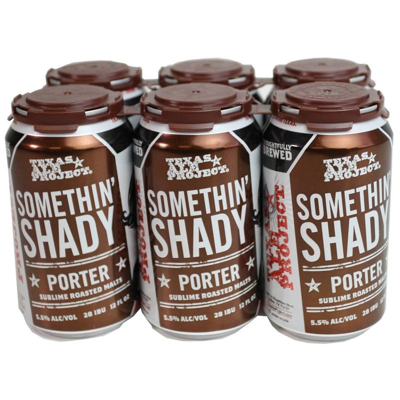 Texas Ale Project Somethin' Shady Porter Beer - 6pk/12 fl oz Cans