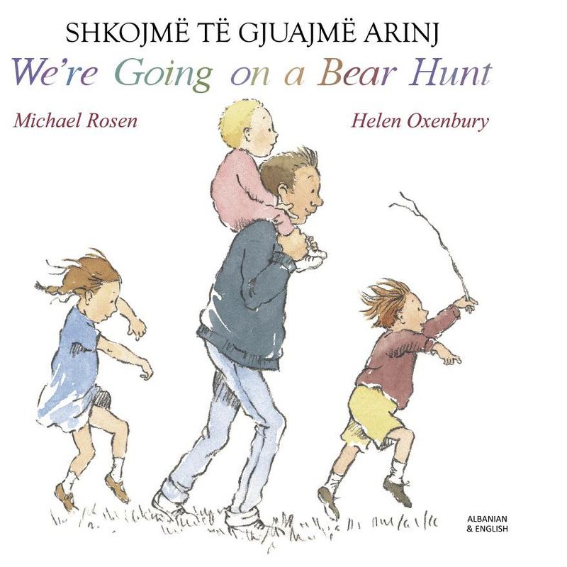 Mantra Lingua We're Going On A Bear Hunt, Albanian and English Bilingual Book