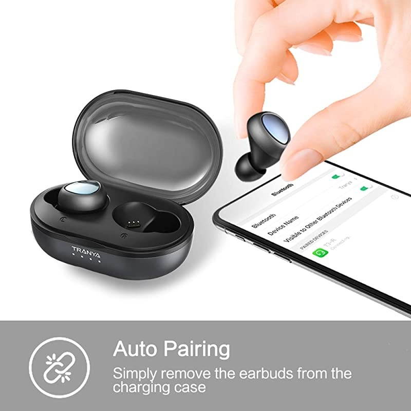 Bluetooth 50 Deep Bass True Wireless Earbuds Builtin Microphone  T3 Sports Wireless Headphones 68 Hours Continuous Playtime 60 Hours Total Playtime with Charging Case IPX5 Water Proof