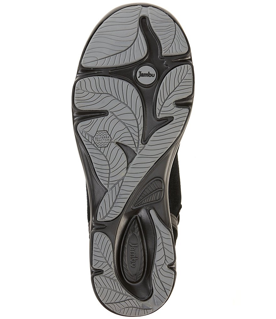 Jambu Naomi Lace-Up Side Detail Suede Wedge Booties