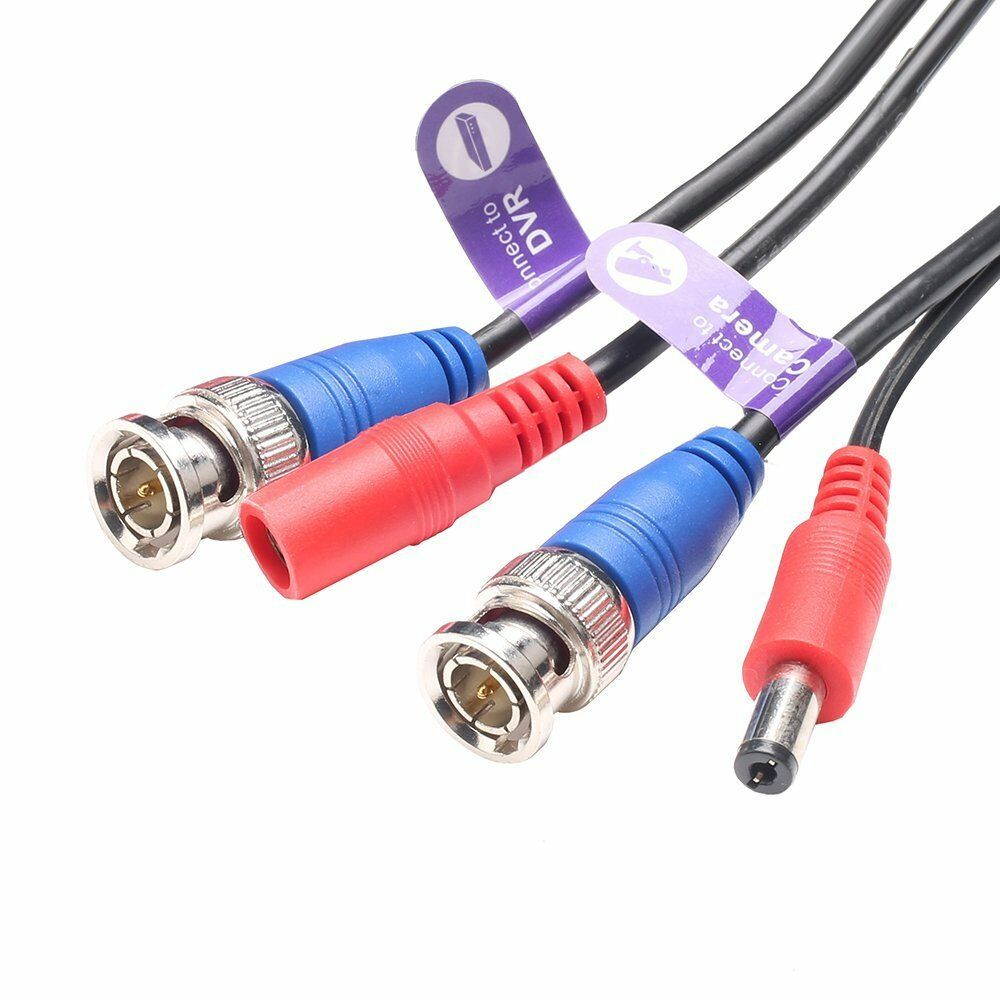 300ft Power Video Security Camera Cable BNC Extension Wire Cord for All CCTV DVR