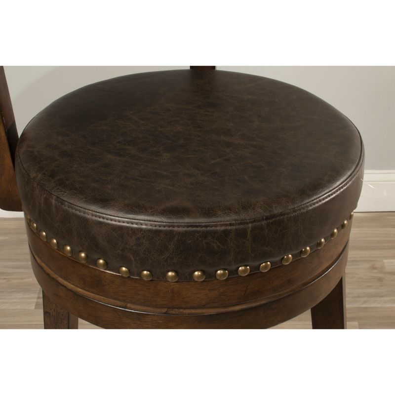 30" Lawton Swivel Barstool Walnut - Hillsdale Furniture